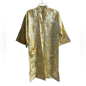 Vintage Yellow Silk Kimono